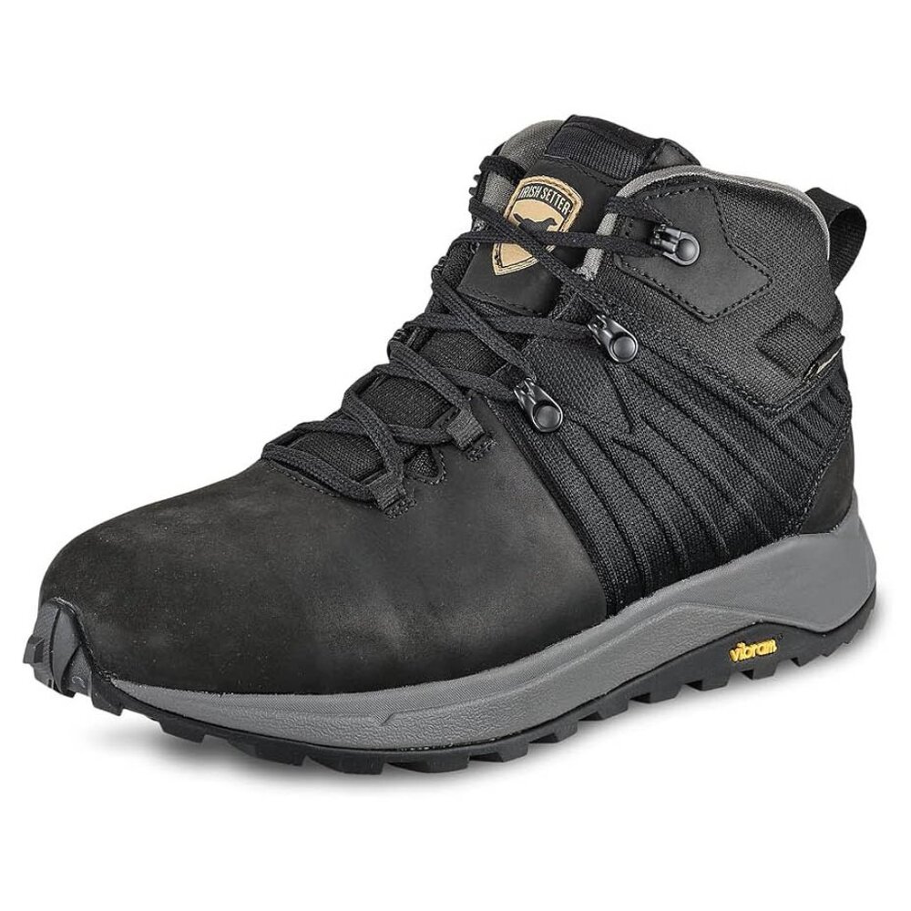 Irish Setter Men's Cascade 5" WP Aluminum Safety Toe Work Boot, Black, 12 US